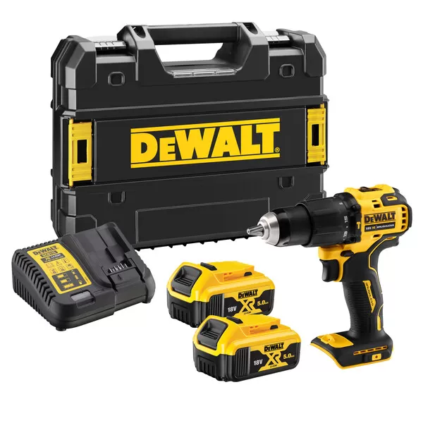 Aku příklepová vrtačka 18V 2x5,0Ah Dewalt DCD709P2T
