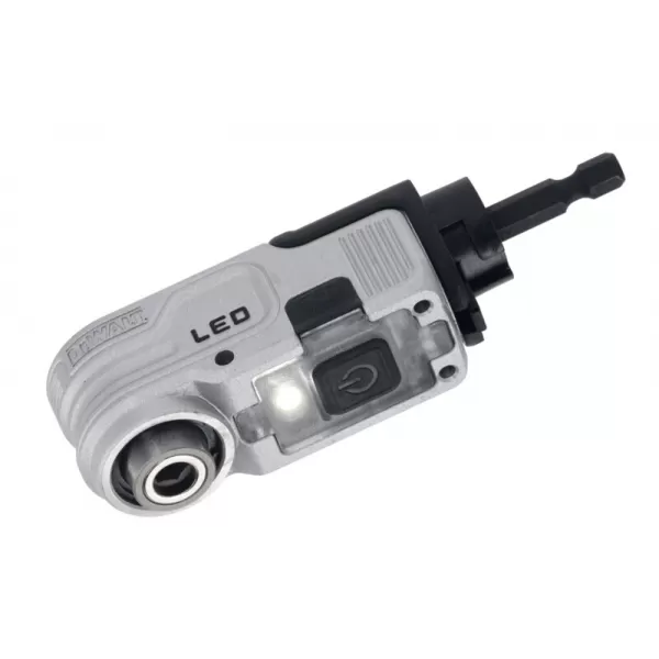 Pravouhlý nástavec DeWalt DTLRA s LED a HEX uchycen 1,4"