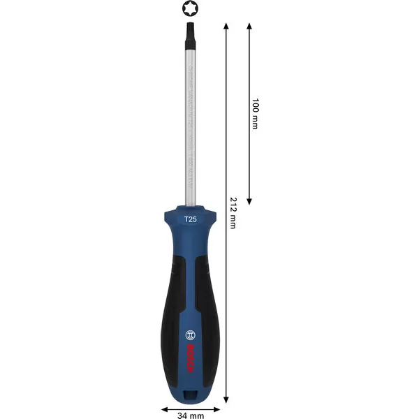 Šroubovák Torx TX25 × 100 mm TORX® Bosch Line
