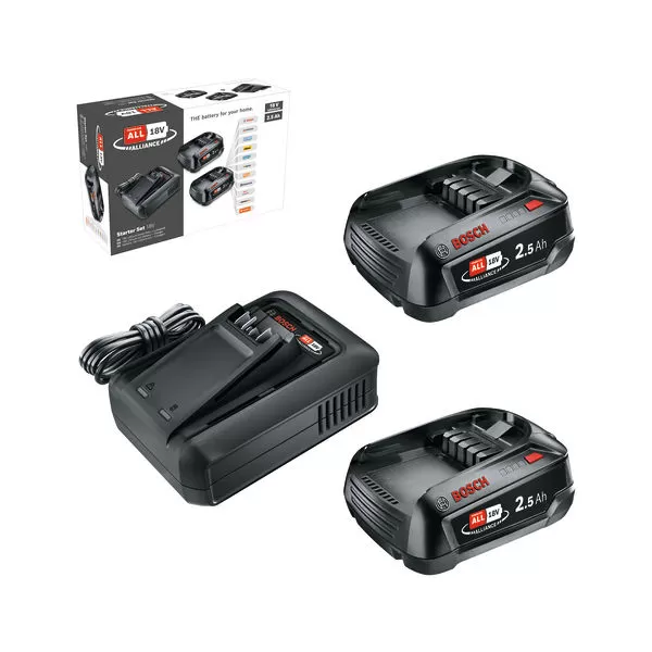 Startovací sada Bosch PBA 18V 2x2,5Ah+ AL18V-44