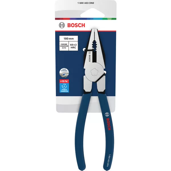 Kleště kombi 180 mm, protiskluzové rukojeti Bosch Line