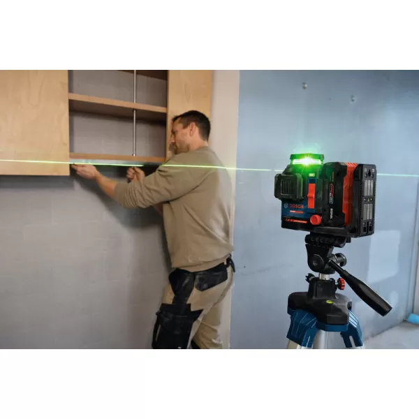 Křížový laser Bosch EXLL18V-120-33CG EXPERT, 1 x aku 4,0Ah, L-Boxx