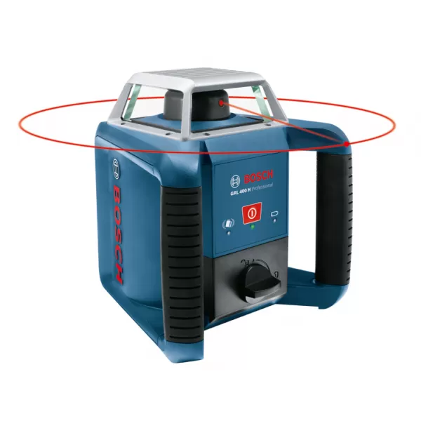 Laser rotační Bosch GRL 400 H plus přijímač + LR 1 v L-BOXX
