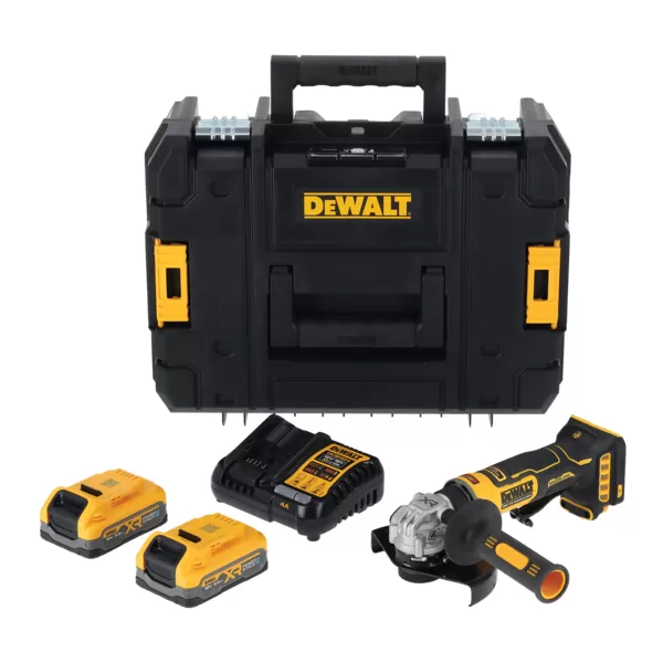 Bruska úhlová aku Dewalt DCG404S2T 125 mm 2x 3,5 Ah