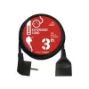 Prodlužovací kabel 3,0 m EMOS PC0113R černý / 1 zásuvka / PVC / 1,5 mm2