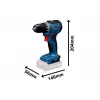 Aku vrtačka Bosch GSR 18V-52 Professional, 2x2,0Ah, L-Case 06019S0025
