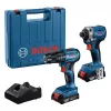 Sada aku nářadí Bosch GDR 18V-215 + GSB 185-LI (2xGBA 18V 2.0Ah; GAL 18V-20, kufr)