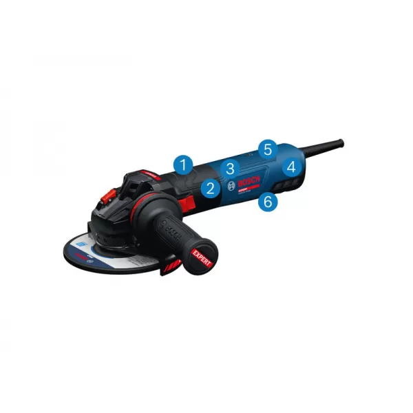 Úhlová bruska Bosch EXWS20-150SB EXPERT + matice SDS