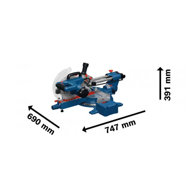 Pila pokosová Bosch GCM 305-216 S Professional, + kotouč