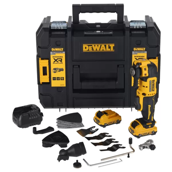 Aku oscilační bruska DeWalt DCS353D2, 12V, 2x2,0Ah
