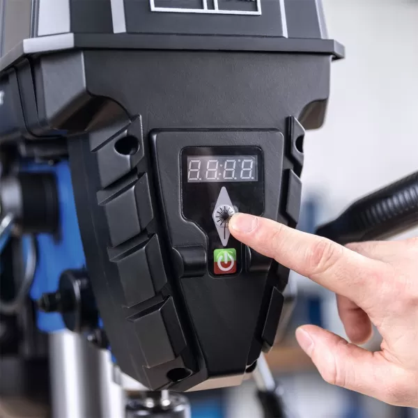 Vrtačka stojanová Scheppach TBM 250 Vario křížovým laserem a LED osvětlením