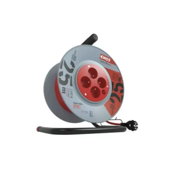 Prodlužovák bubnový 25m 230V, 1,5mm PVC EMOS P19425