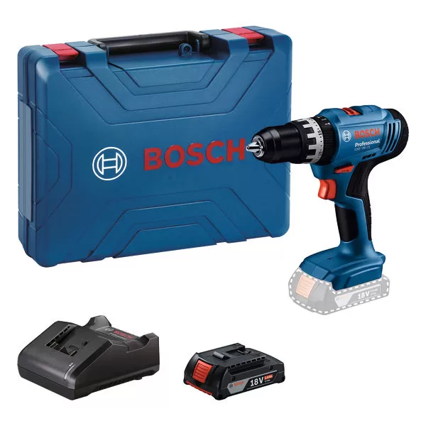 Aku vrtačka s příklepem Bosch GSB 18V-25 Professional, 1 x aku 2,0Ah