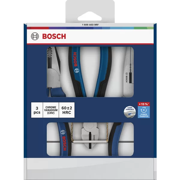 Sada kleští s vícesložkovými rukojeťmi, 3 ks Bosch Line
