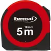 Metr svinovací 5 m x 19 mm, bílý, průzor FORMAT