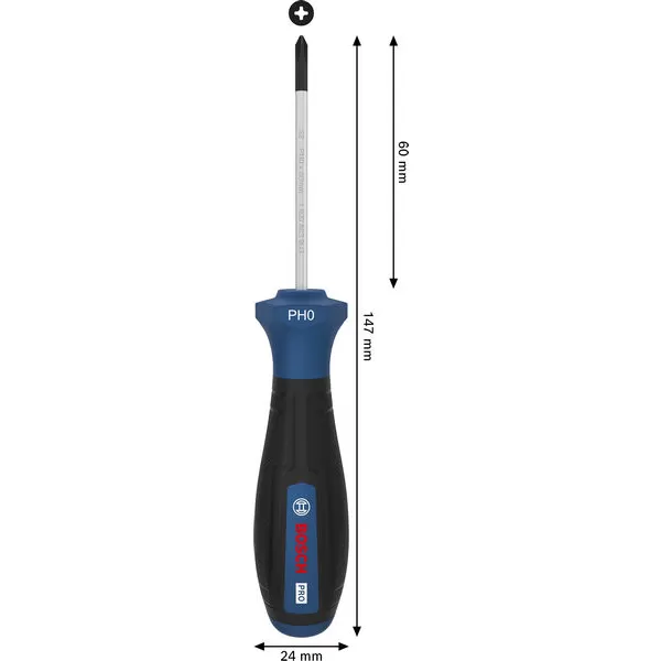 Šroubovák křížový PH0 × 60 mm Bosch PRO
