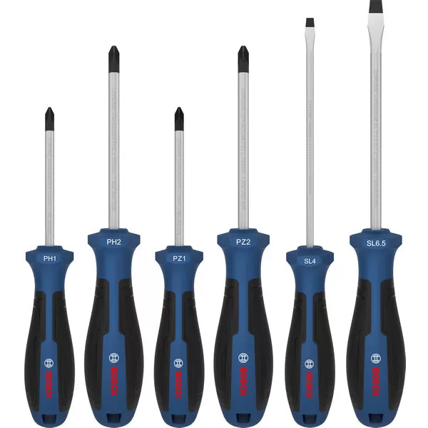 Sada šroubováků PH/PZ/SL, 6 ks Bosch Line