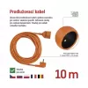 Kabel prodlužovací 10m EMOS P01110 PVC 230V, oranžový 1,5mm2