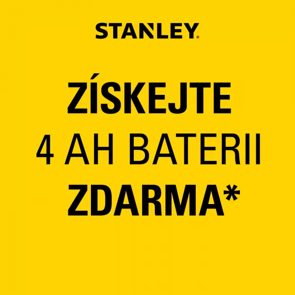 Akumulátor STANLEY - dárek zdarma po registraci u výrobce