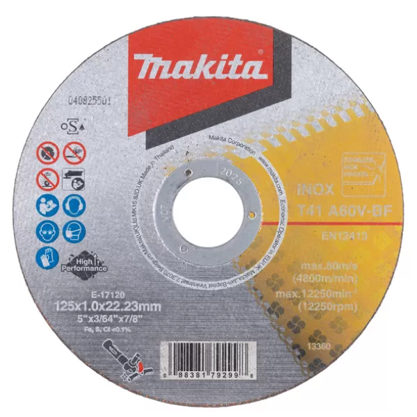 Kotouč řezný 125x1,0mm ocel/inox / bal.12ks / Makita