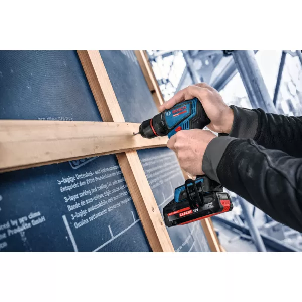 Aku vrtačka s příklepem Bosch EXSB18V-90 EXPERT, 2 x aku, L-Boxx