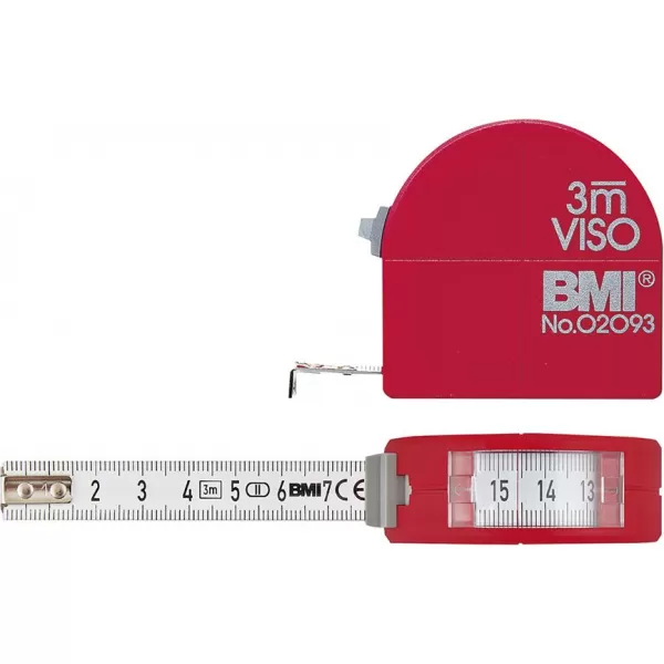 Metr svinovací s průzorem 3 m x16 mm s kružítkem BMI