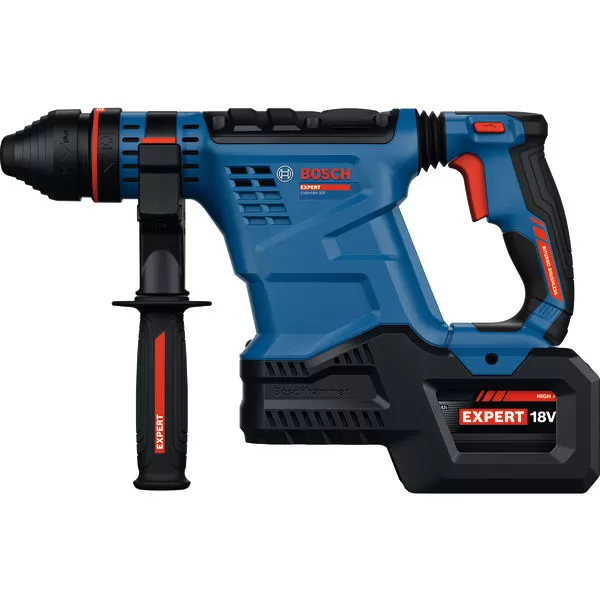 Aku vrtací kladivo s SDS plus Bosch EXBH18V-32F EXPERT, 2 x aku 8,0Ah, L-Boxx