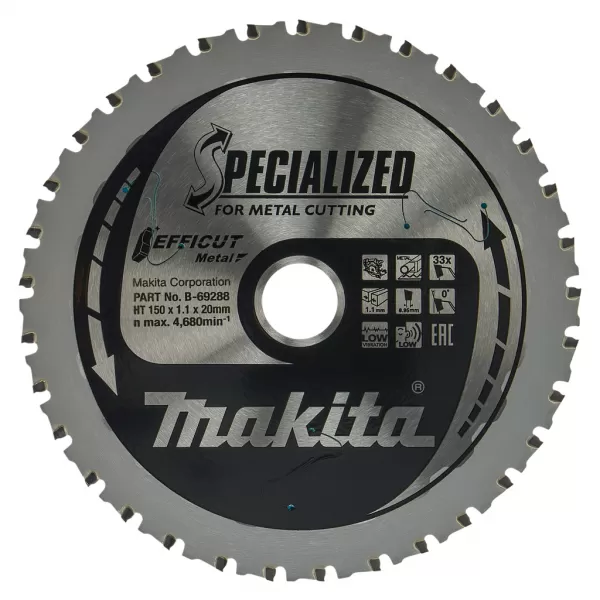 Kotouč pilový na kov 150x1.1x20mm Specialized EFFICUT Makita