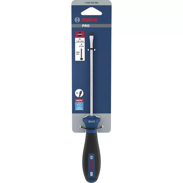 Šroubovák plochý SL 1,0 × 4,5 × 125 mm Bosch PRO