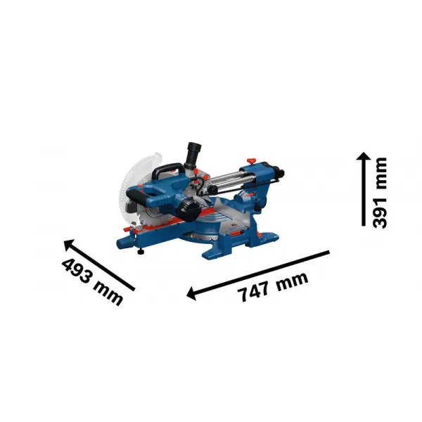 Pila pokosová Bosch GCM 305-216 S Professional, + kotouč