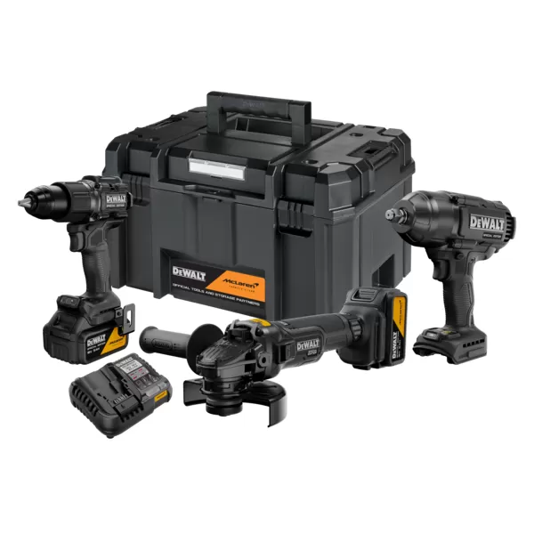 Kombo sada DeWALT DCK3222MP2T McLaren DCD86M + DCG45M + DCF99M 2 x 5 ah