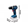 Aku vrtačka s příklepem Bosch GSB 18V-52 Professional, solo, L-Boxx 136 06019S0121