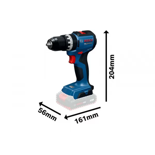 Aku vrtačka s příklepem Bosch GSB 18V-52 Professional, solo, L-Boxx 136 06019S0121