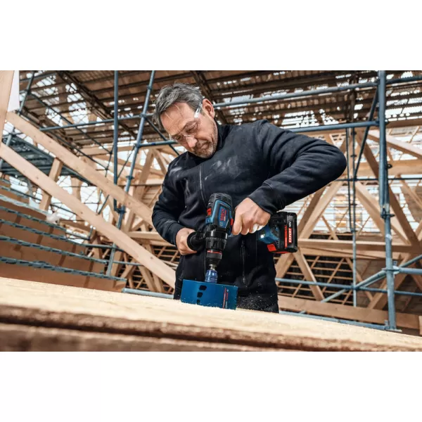 Aku vrtačka s příklepem Bosch EXSB18V-150 EXPERT, 3 x aku, L-Boxx