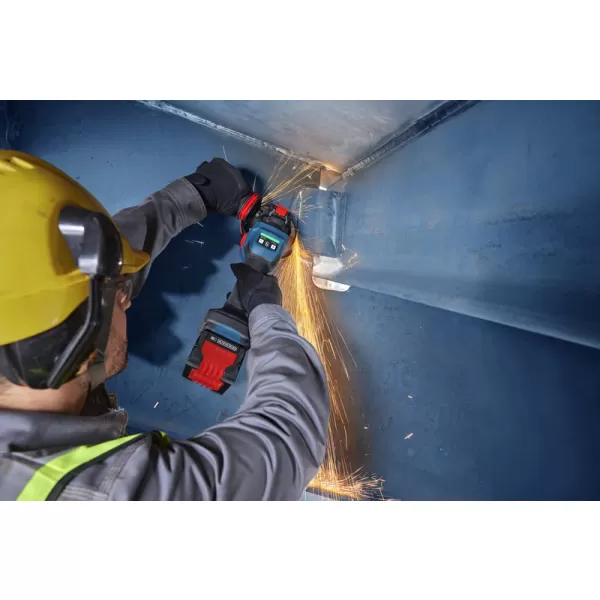 Aku úhlová bruska Bosch EXWX18V-15S EXPERT, 2 x aku 8,0Ah, L-Boxx