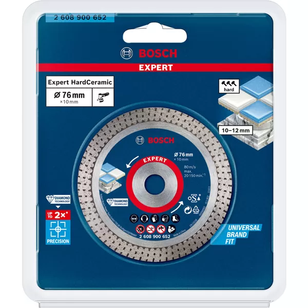 Kotouč diamantový řezný Bosch EXPPERT HardCeramic 76x1,5x10 mm