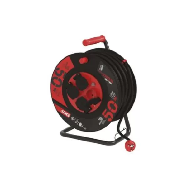 Prodlužovák bubnový 50m 230V IP44 2,5mm Guma EMOS P084503