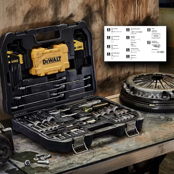 Gola sada 1/4" a 3/8" 89ks DeWALT DWMT73800-1