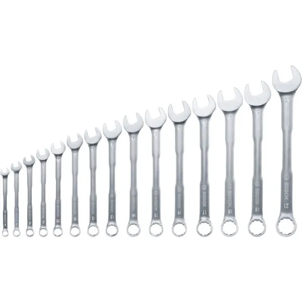 Sada očkoplochých klíčů 6–21 mm, 15 ks Bosch Line