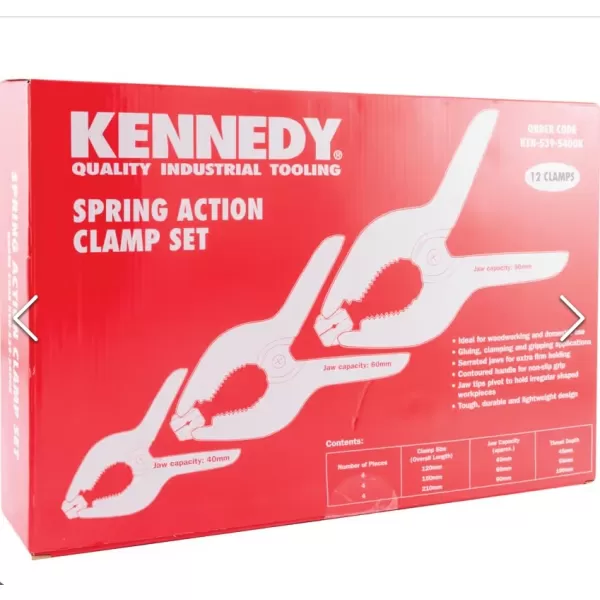 Sady pružinových svěrek /bal.12ks/, Kennedy