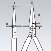 Kleště pro elektroniku - ploché, Knipex