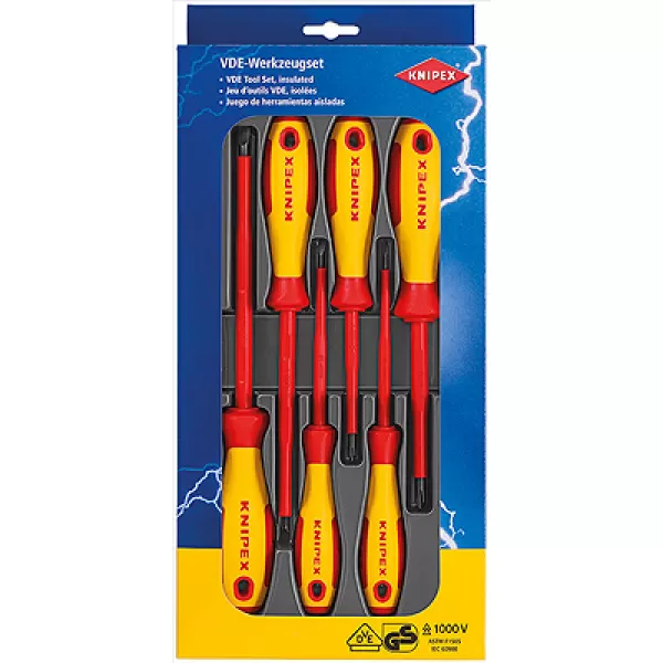 Sada šroubováků 6ks izolované 1000V VDE Knipex