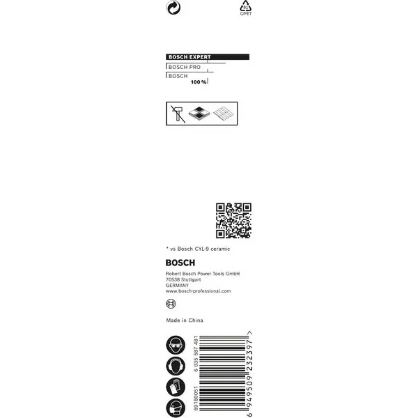 Vrták na dlaždice Bosch HEX - 9 Ceramic