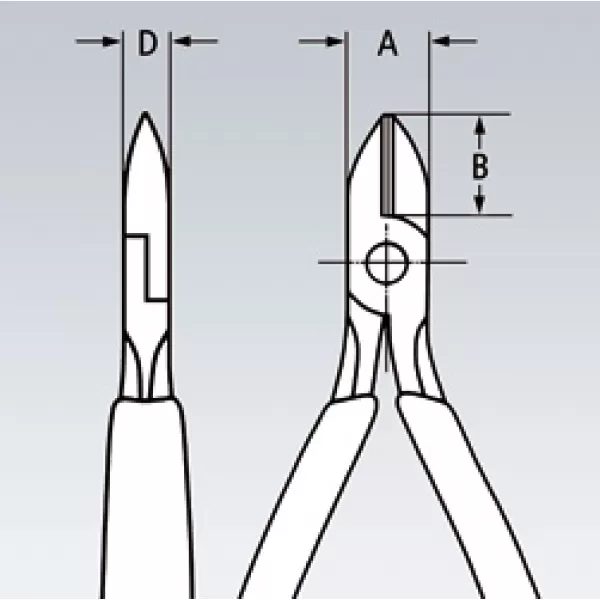Kleště štípací boční, přesné, Knipex