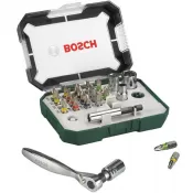 Sada bitů Bosch + ráčna 26ks - 2 607 017 322