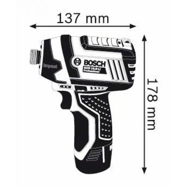 Aku rázový utahovák Bosch GDR 12V-105 Professional - solo 06019A6901