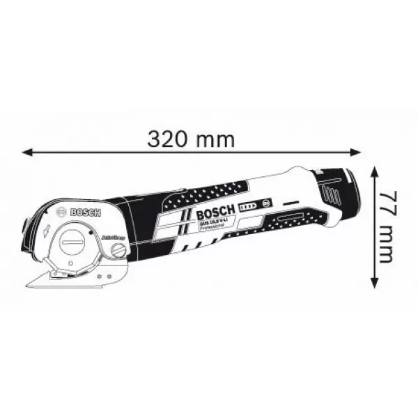 Aku nůžky universální Bosch GUS 12V-300 LI Professional - solo 06019B2901