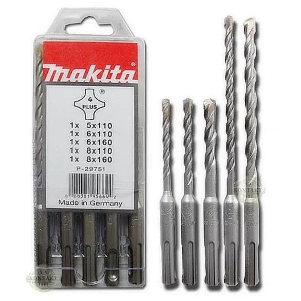 Sada vrtáků SDS-4Plus Makita /bal.5ks/ B-49074