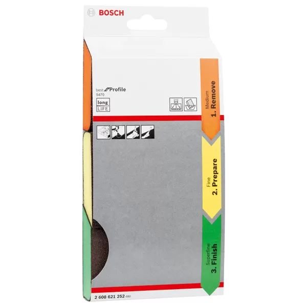 Sada brusných houbiček Bosch S470 /bal.3ks/ 2608621252