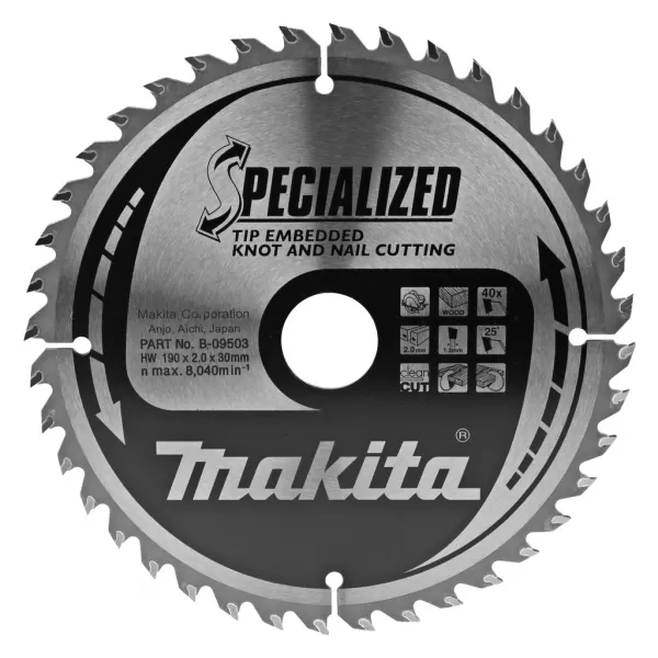 Pilový kotouč Makita Specialized se zapuštěnými hroty